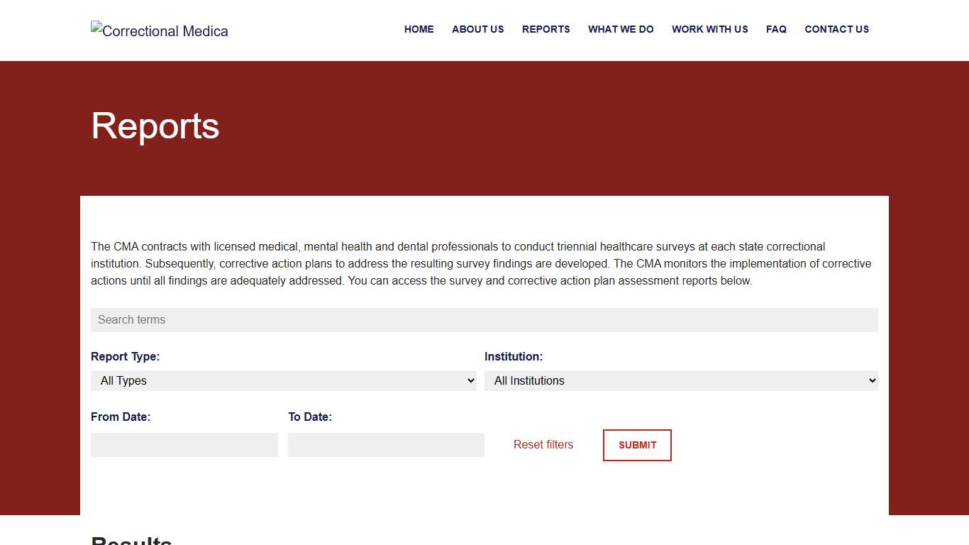 Reports – Florida Correctional Medical Authority